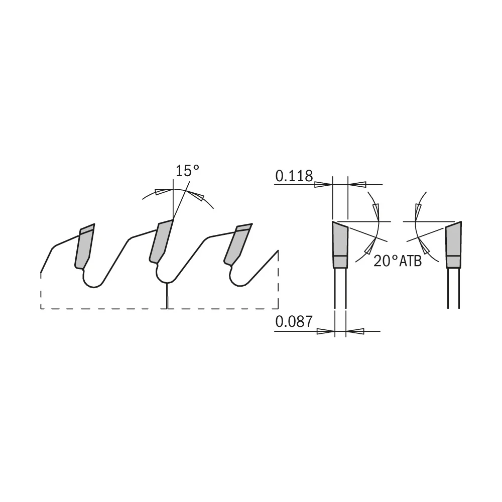 CMT 252.072.12 ITK EXTREME 12-In x 80Teeth Wood Saw Blade for Fine Finish Cross Cutting - Image 3