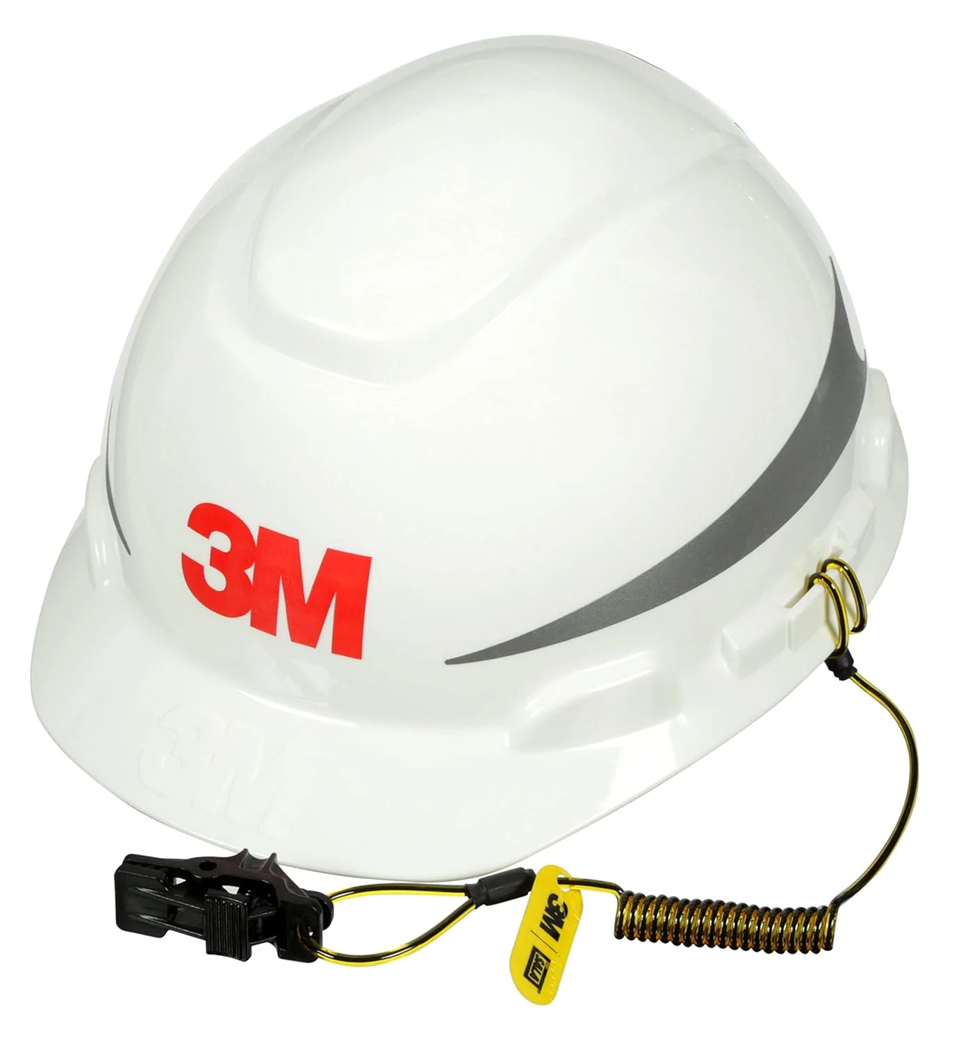3M 1500178 Yellow 260 mm x 60 mm Hard Hat Coil Tether - Image 2