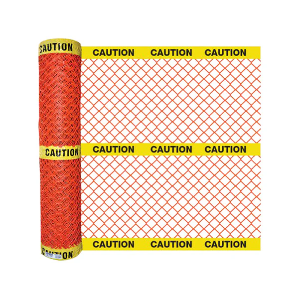 4 ft. x 50 ft. Orange Plastic Construction Safety Fence With Caution Tape