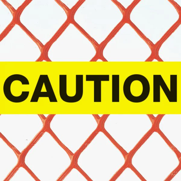 4 ft. x 50 ft. Orange Plastic Construction Safety Fence With Caution Tape - Image 3