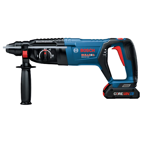 Bosch GBH18V-26DK25 Bulldog 1 in. SDS Plus Rotary Hammer Drill Kit (2 x 4.0 Ah) - Image 2