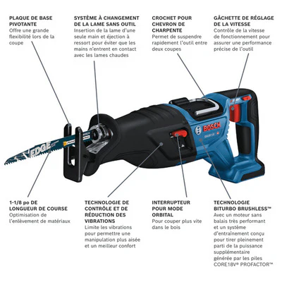Bosch GSA18V-110N Cordless Reciprocating Saw (Bare Tool) - Image 31