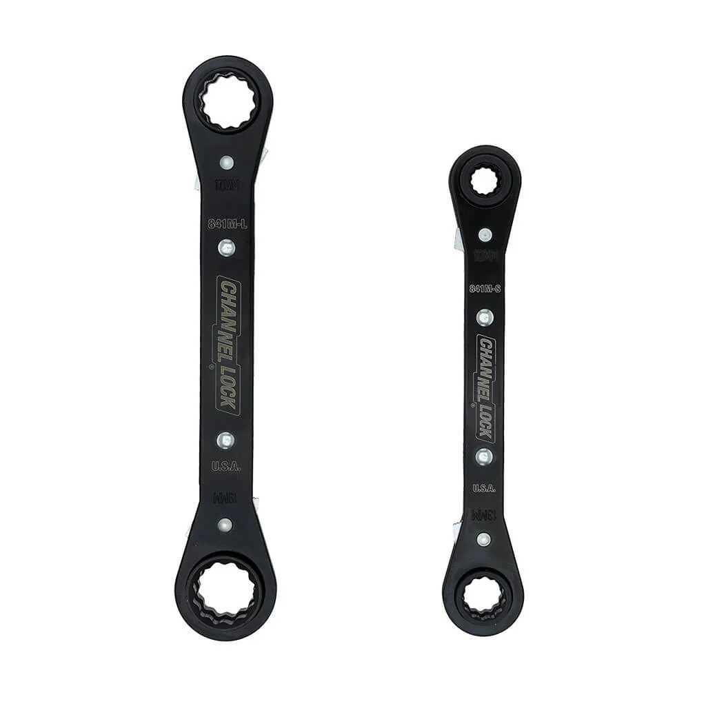 Channellock 841M Metric Ratcheting Combination Wrench Set (2-Pieces)