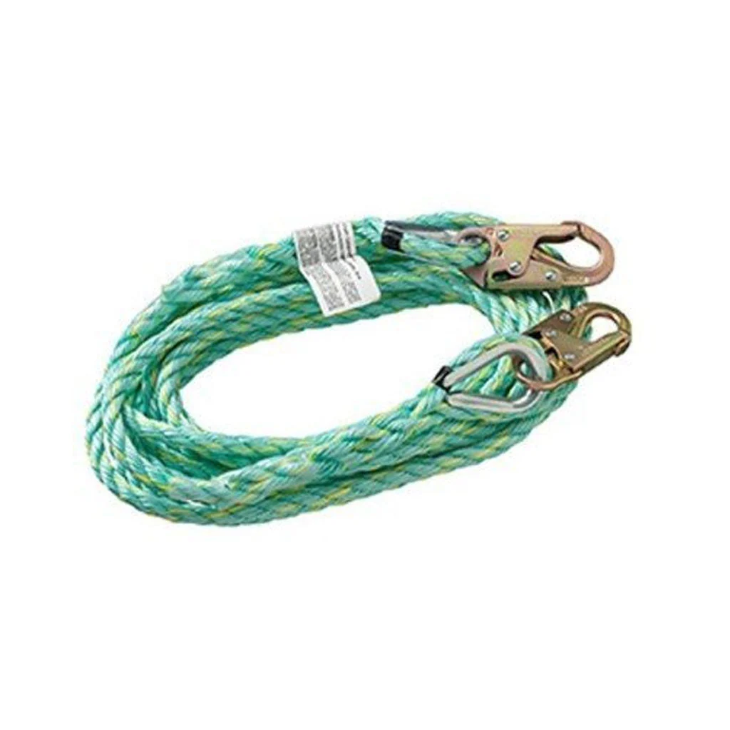 Peakworks VL-1122-50 50' Polysteel Vertical Lifeline W/Double Snap Hooks