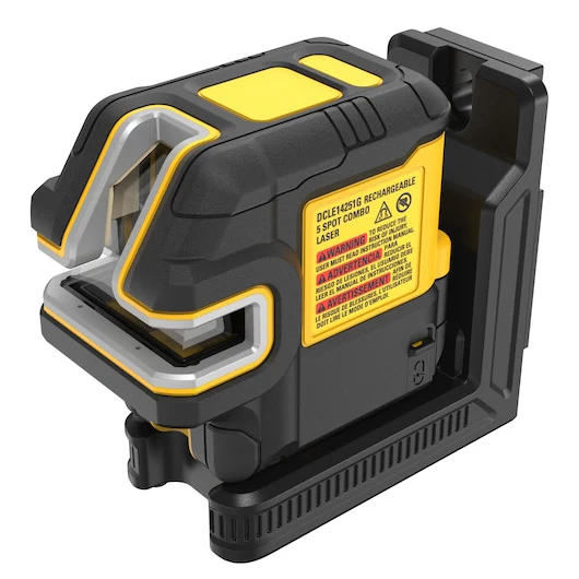 DEWALT DCLE14251GB USB Rechargeable Green 5 Spot & Cross Line Laser Kit - Image 4