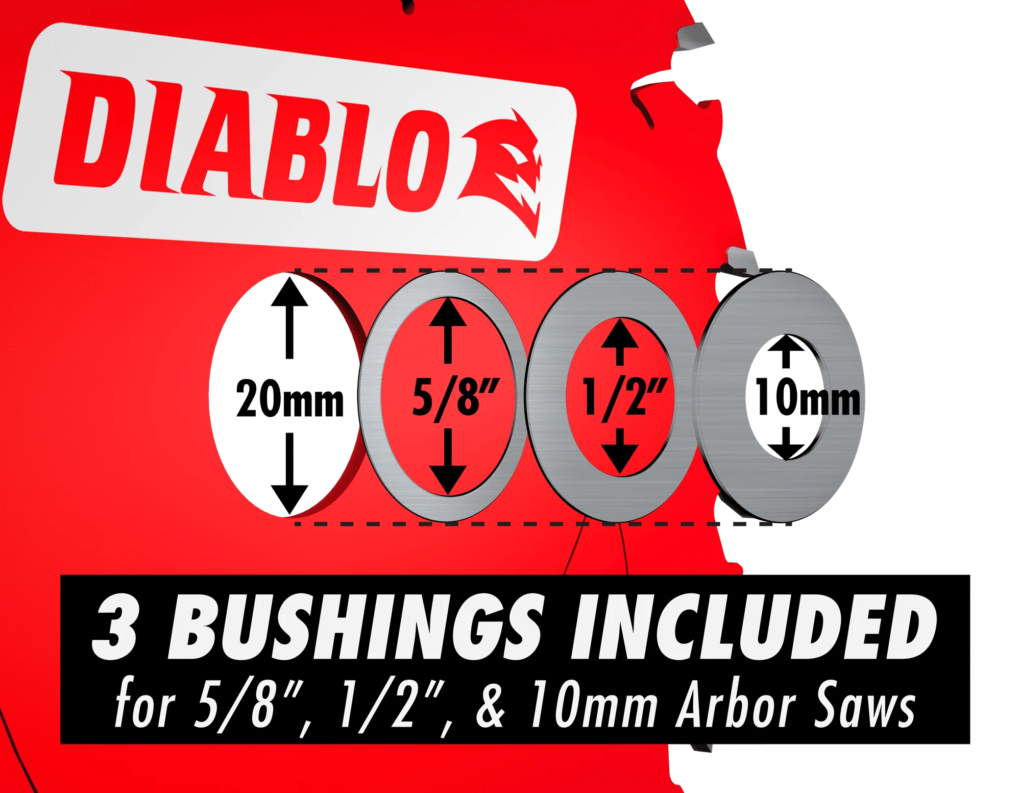 Diablo Tools D055050NMX 5-1/2 in 20 mm 14500 rpm Saw Blade - Image 3
