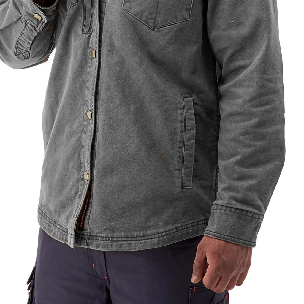 DURADRIVE 28903 SONI VINTAGE LINED COTTON DUCK SHIRT/ JACKET GREY - Image 9
