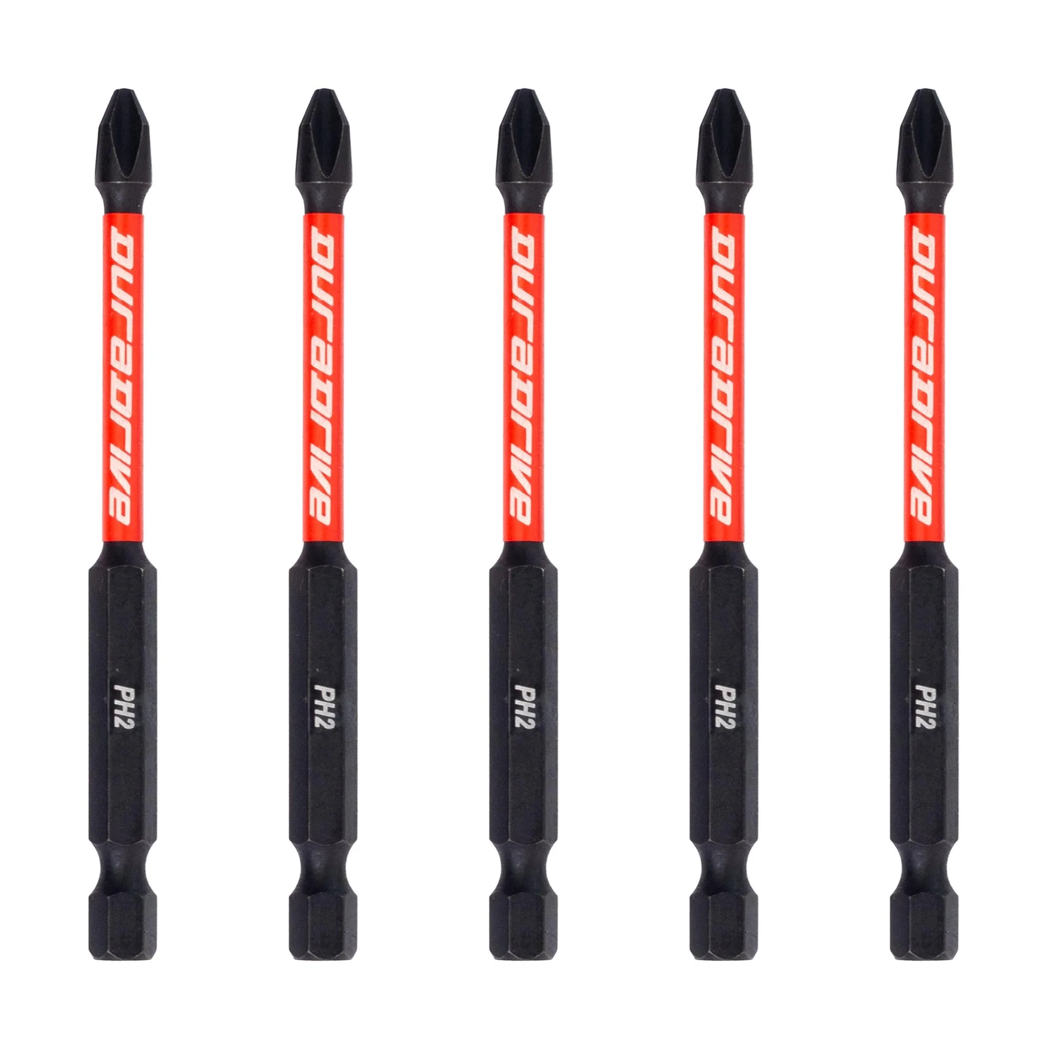 DuraDrive 2.0 PH2 x 3-1/2" Impact Driver Bit (5-Pack)