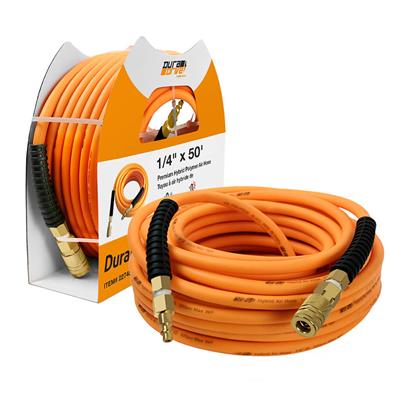 DuraDrive 1/4 in. x 50 ft. Hybrid Polymer Air Hose with Swivel Fitting - Image 6