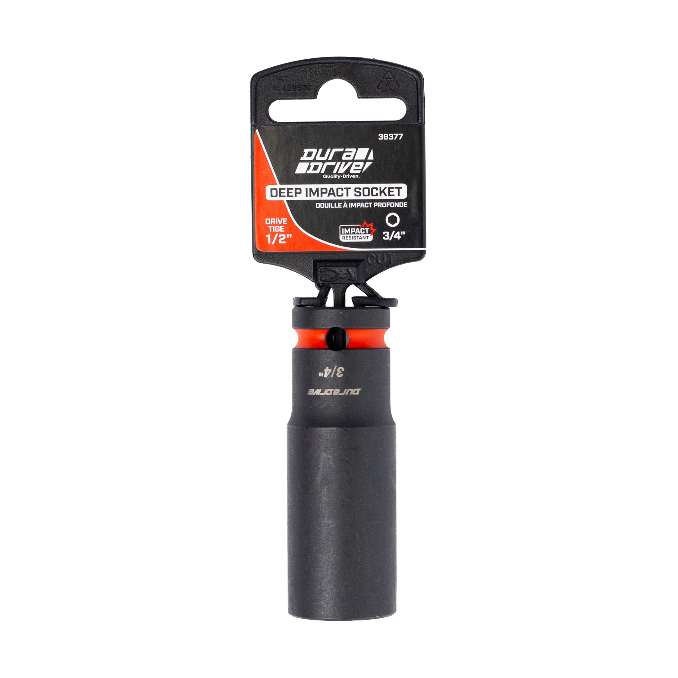 DuraDrive 1/2" x 3/4" Deep Impact Socket - Image 2