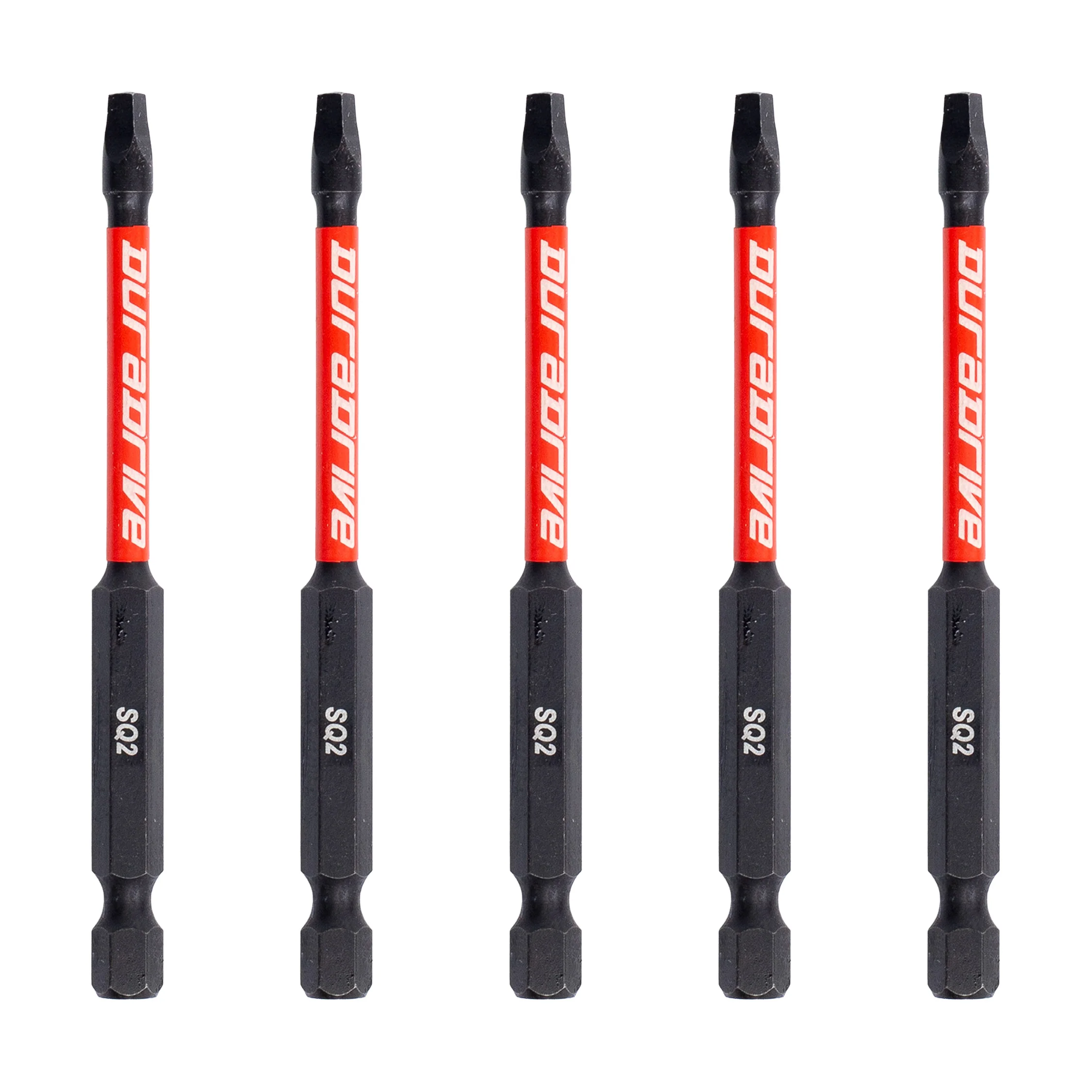 DuraDrive 2.0 SQ2 x 3-1/2" Impact Driver Bit (5-Pack)
