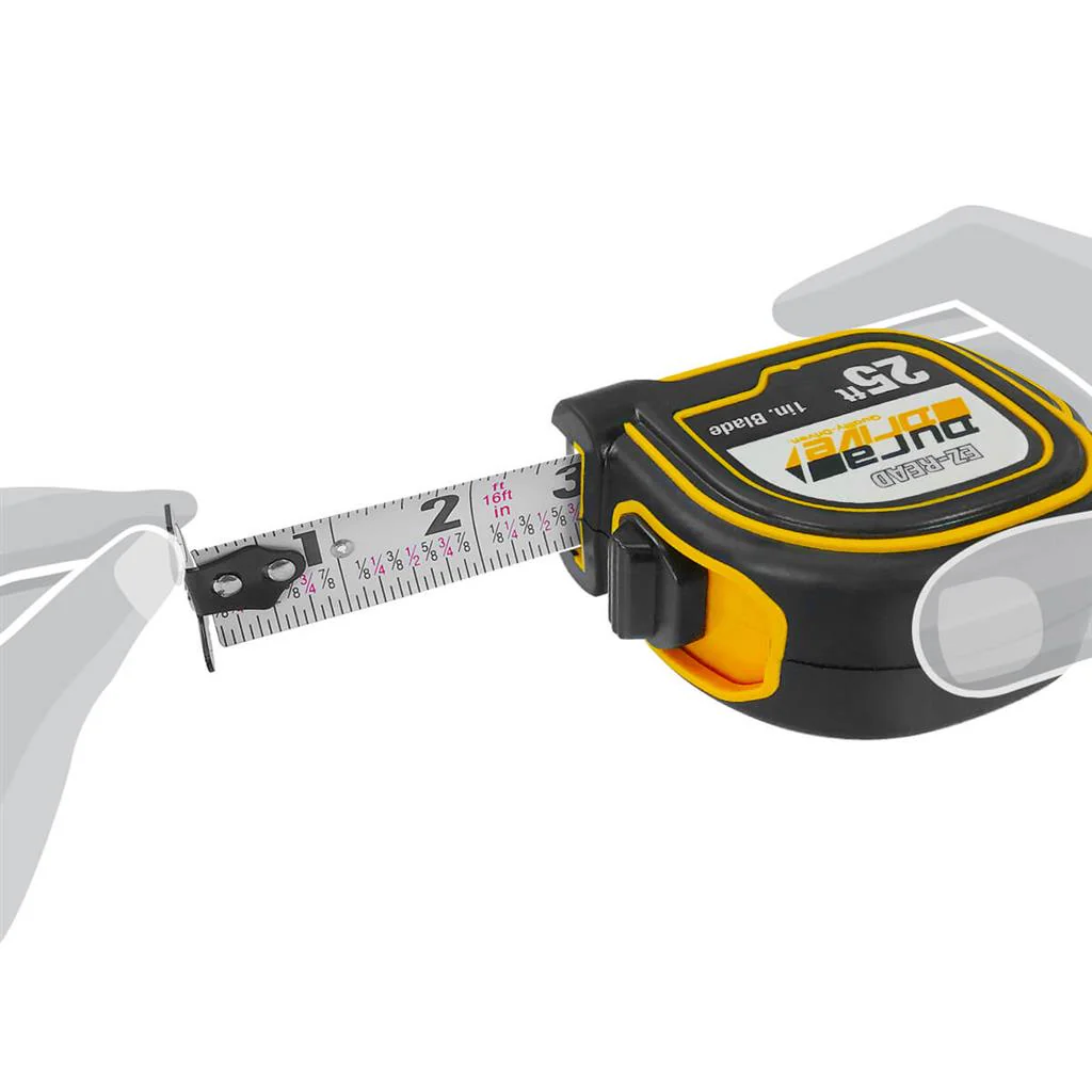 DuraDrive 25 ft. x 1 in. Magnetic Tape Measure - Image 6
