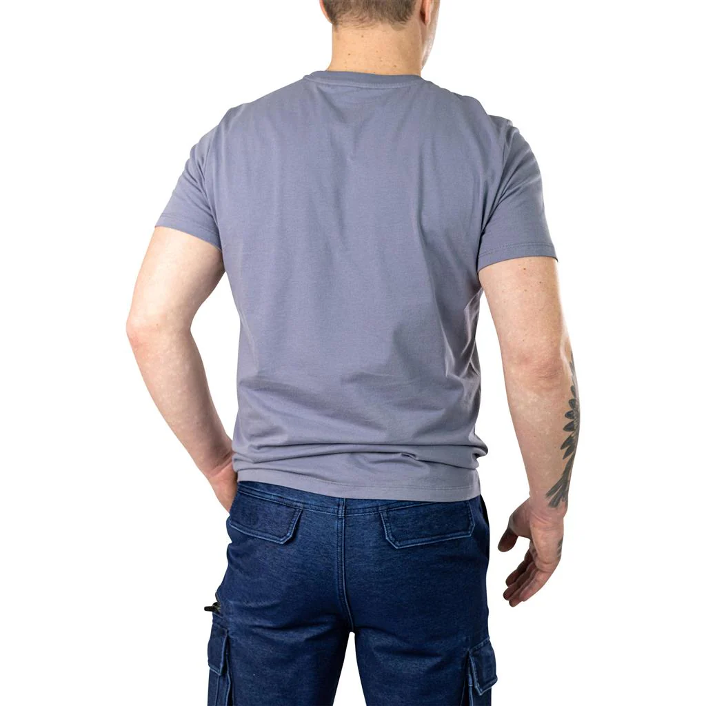DuraDrive 3D Diamond Print 100% Cotton Crew Neck T-Shirt - Image 8