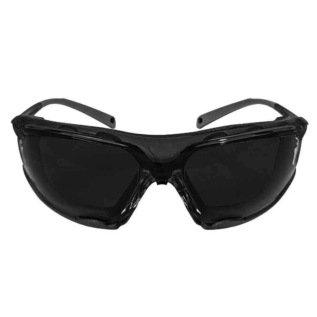 DuraDrive A07-28S Smoke Lens Anti-Scratch Anti-Fog Safety Glasses with Removable Foam Gasket