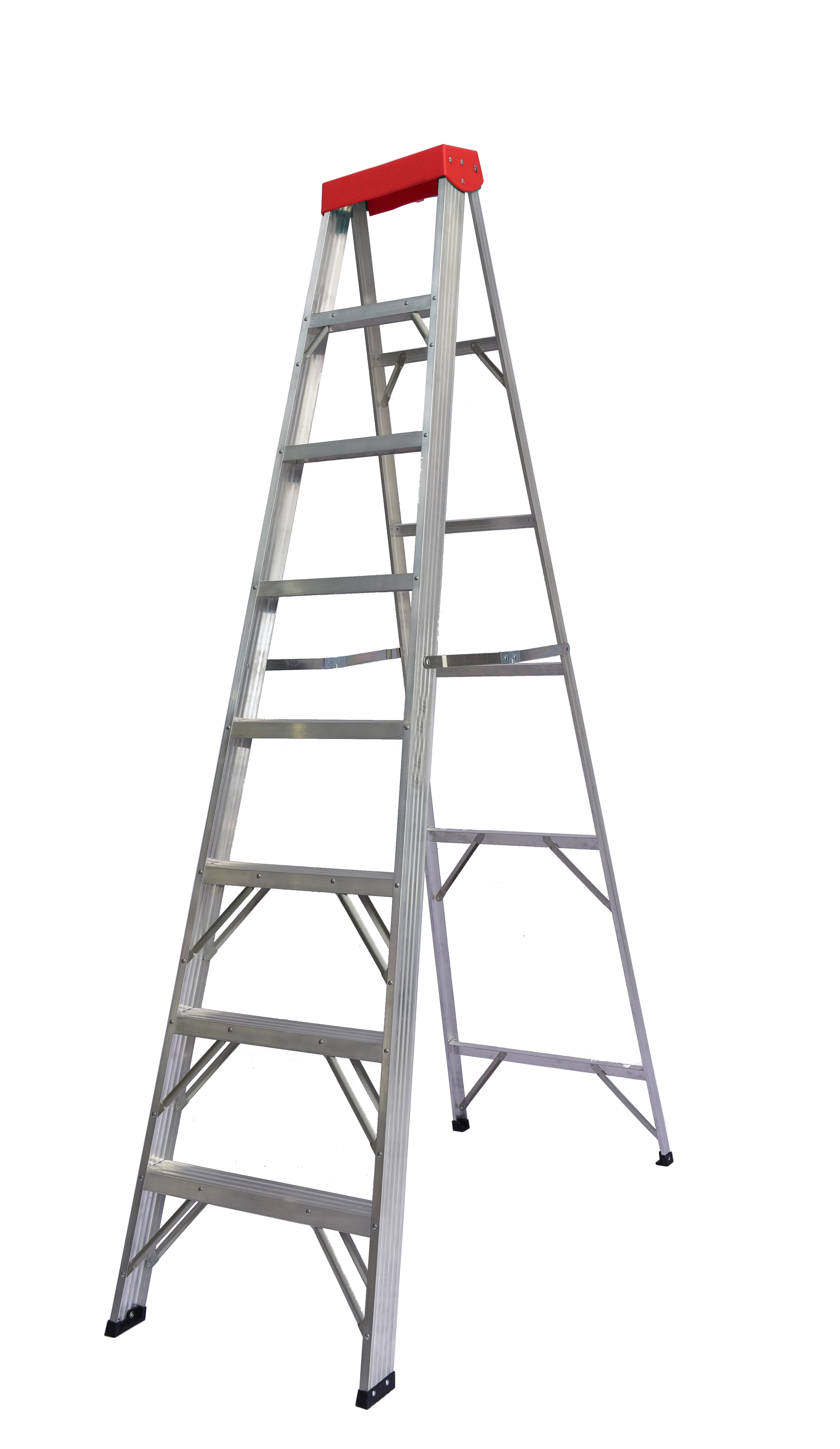 DuraDrive 8' Aluminium Step Ladder, 225lbs Grade 2
