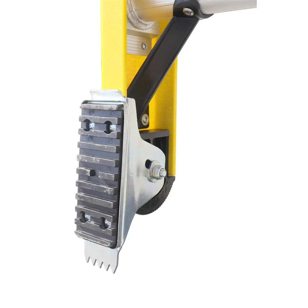 DuraDrive 12' Fiberglass Straight Ladder, 300 Lbs. Grade 1A - Image 4