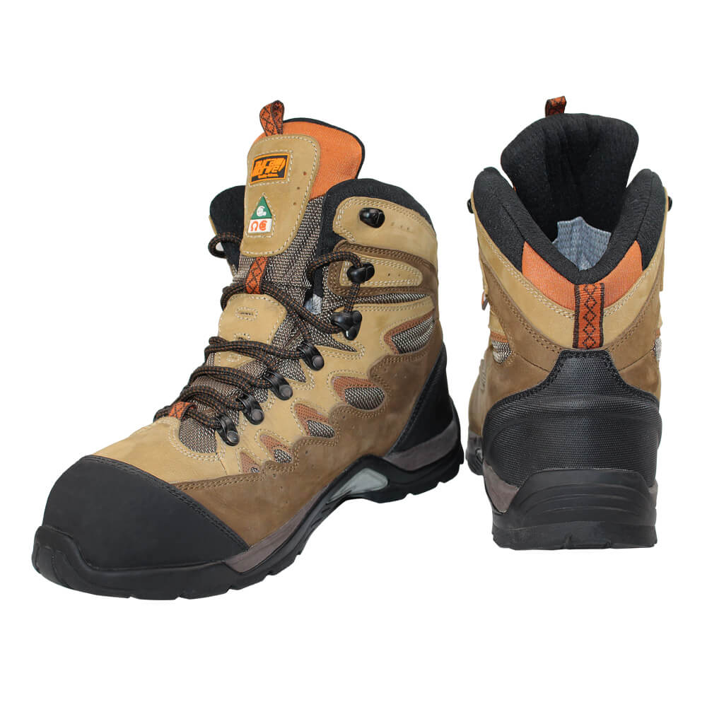 DuraDrive Men's CSA HUNTINGTON 6 in. Brown Steel Toe Nubuck Waterproof Work Boots - Image 3