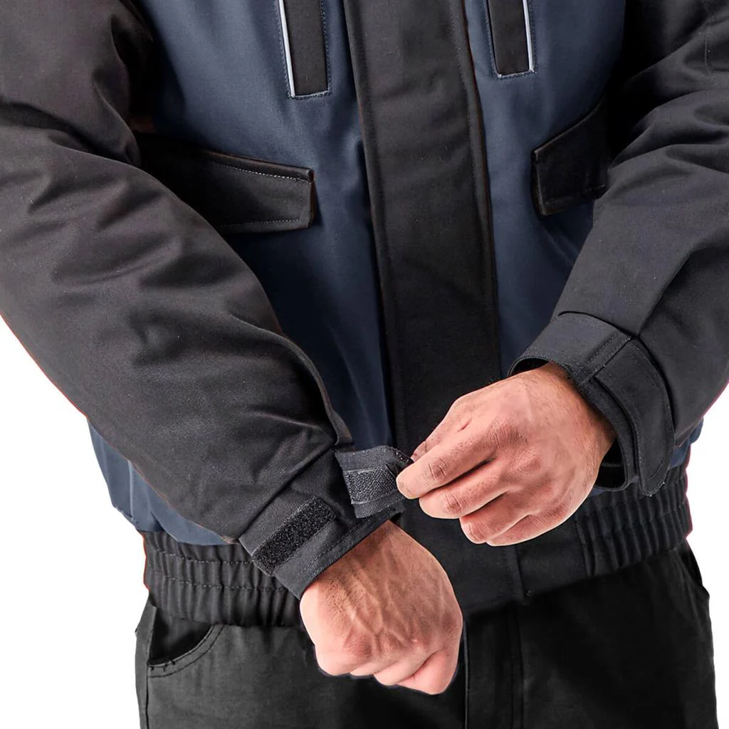 DuraDrive Tradesman Two Tone Hooded Jacket Navy-Black - Image 10