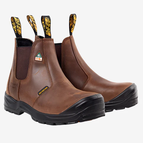 DuraDrive Pronto 6 in. Water Resistant Slip-On Work Boots, Brown