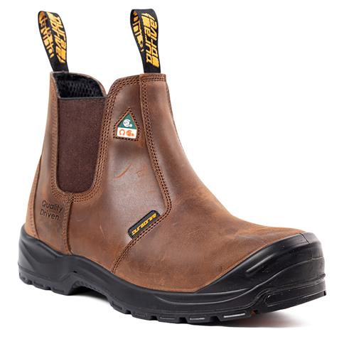DuraDrive Pronto 6 in. Water Resistant Slip-On Work Boots, Brown - Image 2