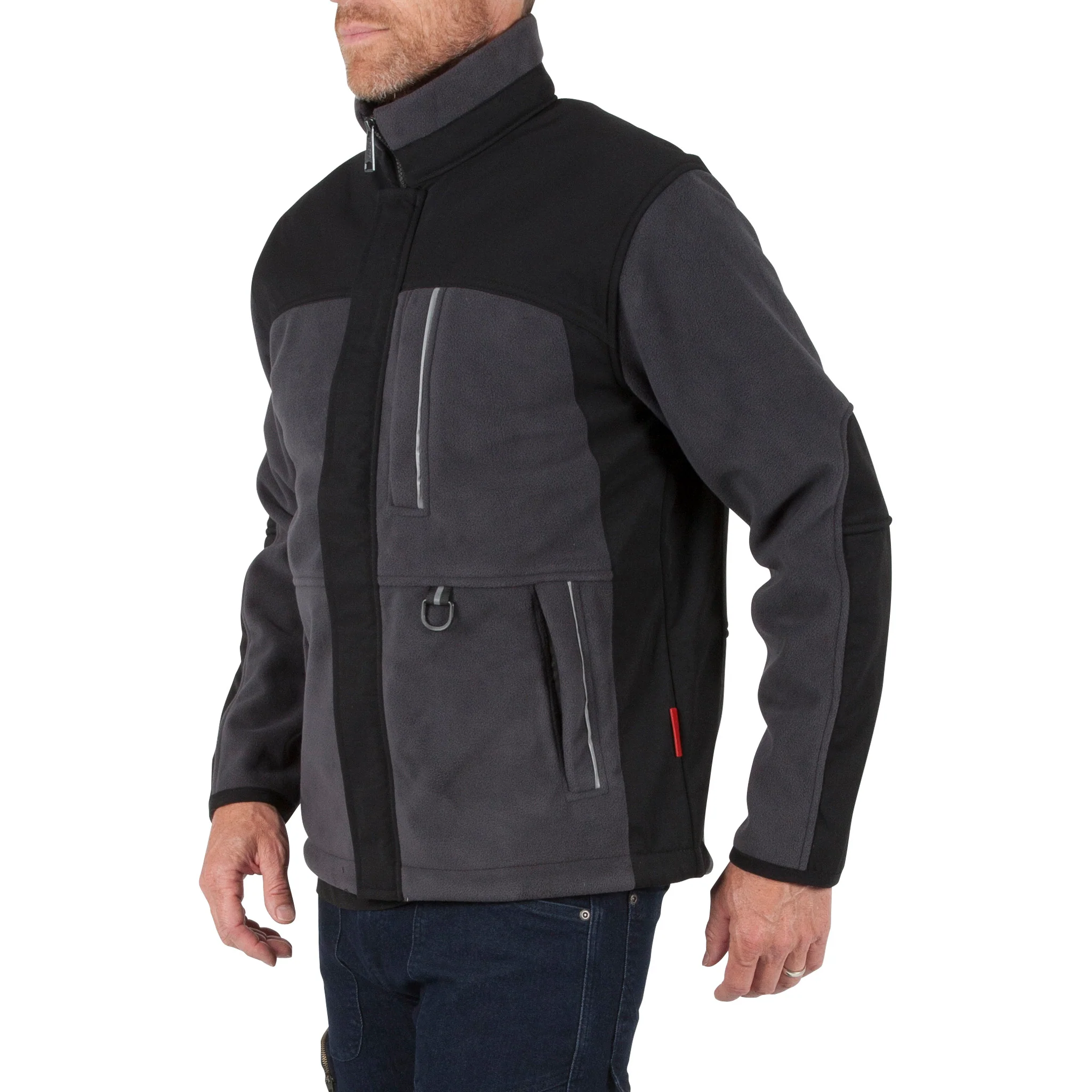 DuraDrive Yolo Charcoal/Black Fleece Work Jacket - Image 2