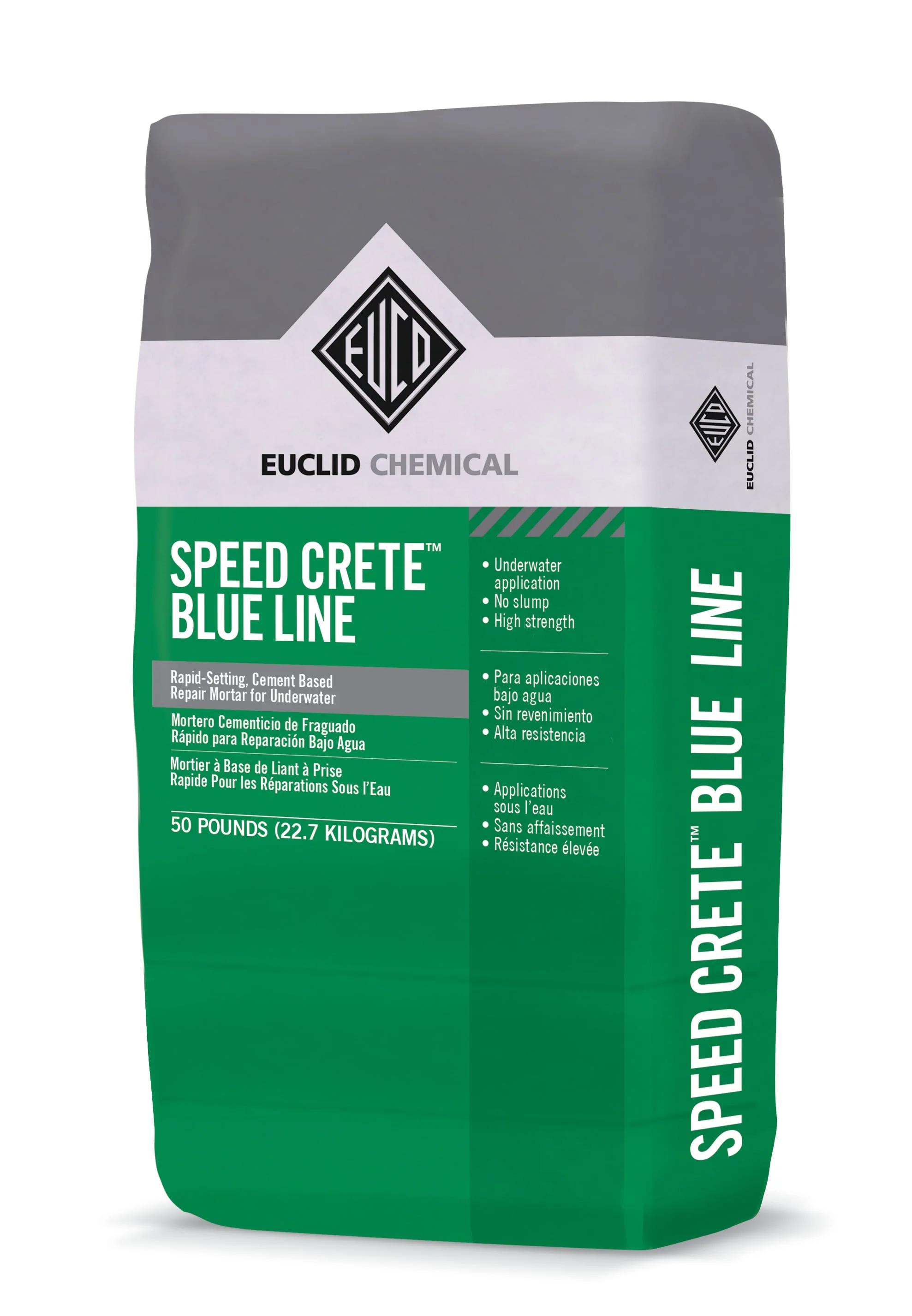 Euclid Speed Crete Blue Line 50 Lbs Rapid Setting Underwater Repair Mortar