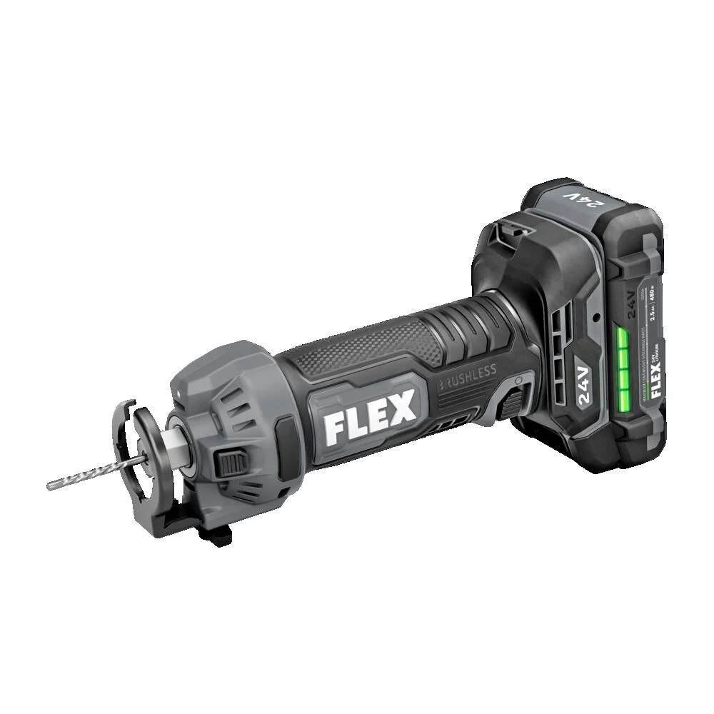 Flex FX2471-2A 24V Brushless Drywall Cut Out Tool Kit (2x 2.0Ah) - Image 4