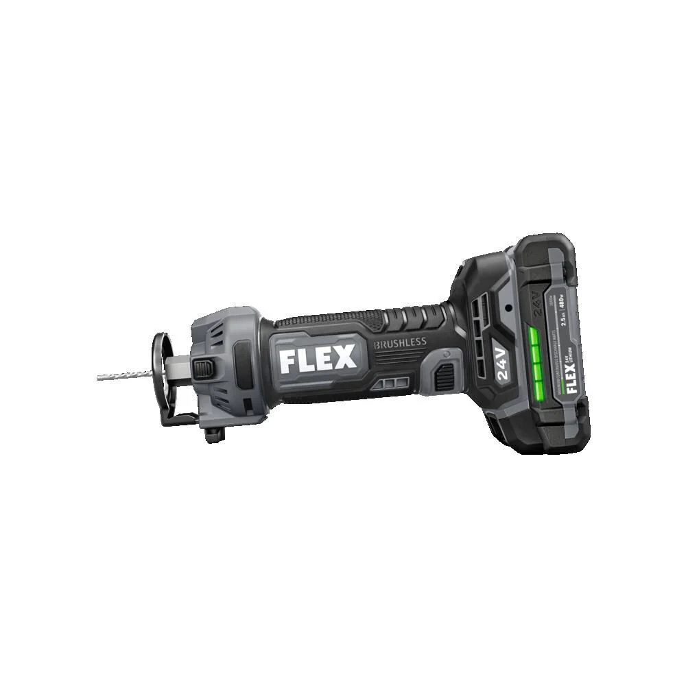 Flex FX2471-2A 24V Brushless Drywall Cut Out Tool Kit (2x 2.0Ah) - Image 6