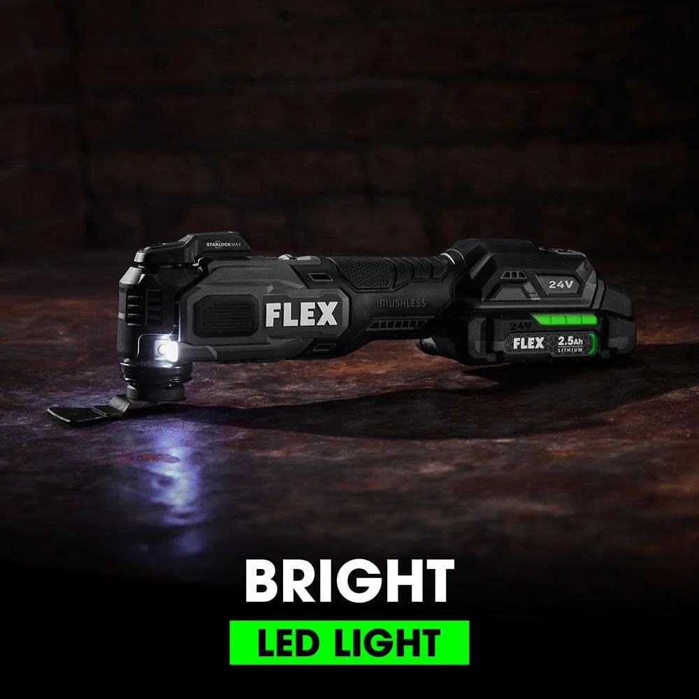 Flex FX4111-1A 4 deg (+/-2 deg) Starlock Starlock Plus Starlock Max 10000-20000 rpm Brushless Oscillating Multi-Tool Kit - Image 3