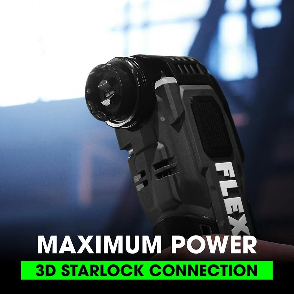 Flex FX4111-1A 4 deg (+/-2 deg) Starlock Starlock Plus Starlock Max 10000-20000 rpm Brushless Oscillating Multi-Tool Kit - Image 6