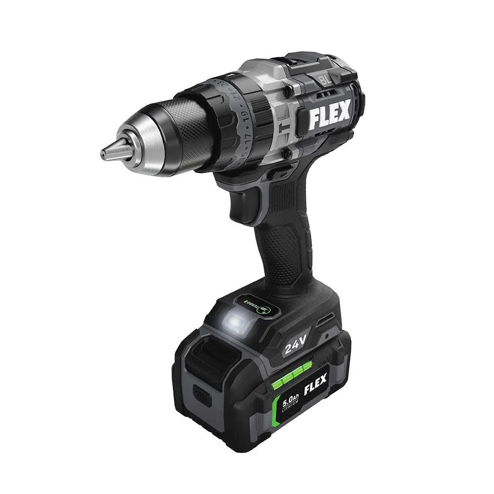 Flex FXM202-2B Turbo Hammer Drill + Quick Eject Impact Driver Kit (1x2.5Ah + 1x5.0Ah) - Image 5
