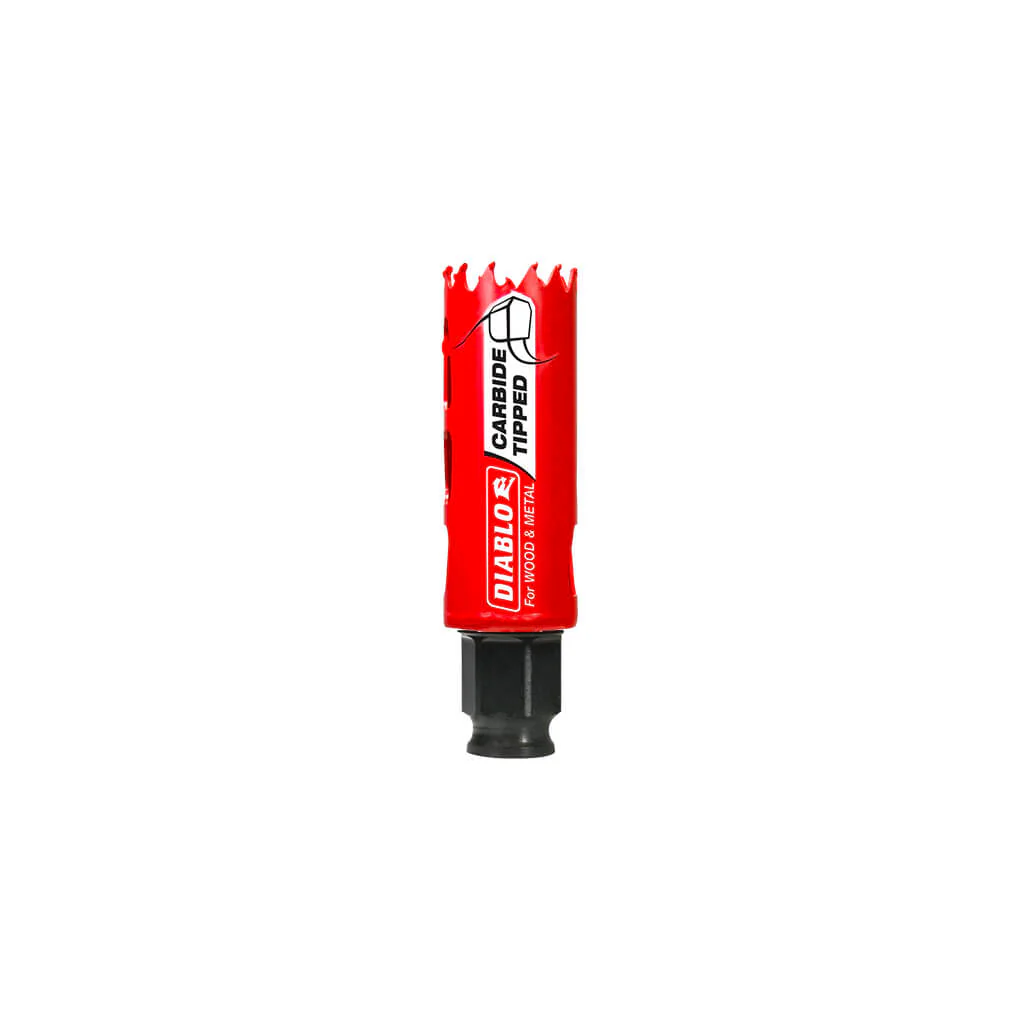 Freud Diablo DHS1000CT 1 in. x 2-3/8 in. Carbide-Tipped Mandrel Shank Wood and Metal Hole Saw