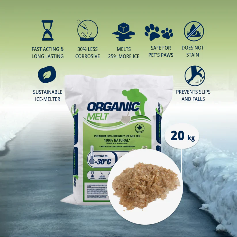 Organic Melt 20 kg. Eco-Friendly Salt Ice Melter, -30°C - Image 3