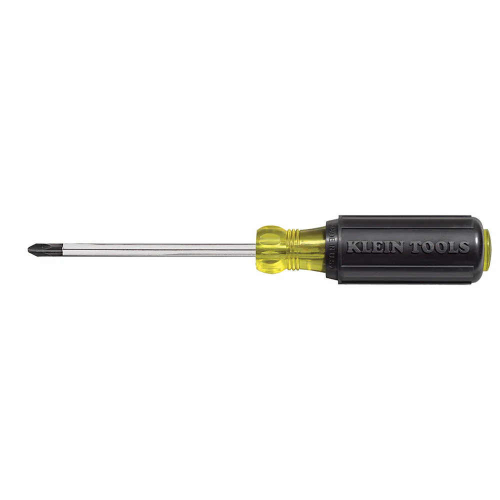 Klein 603-4 #2 Phillips Screwdriver 4 in. Round Shank