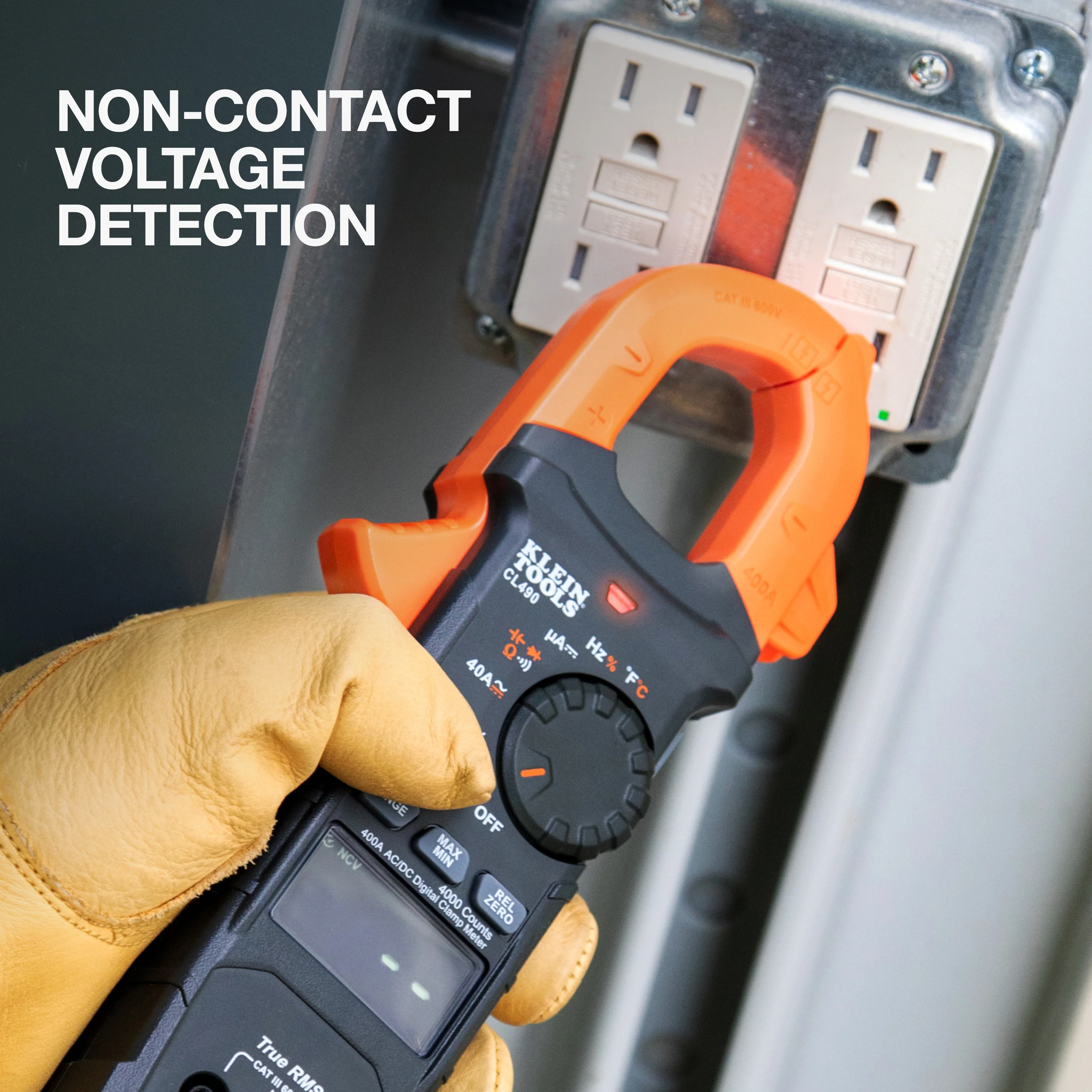 Klein CL490 400A AC/DC Dual Display Auto Ranging Digital Clamp Meter - Image 5