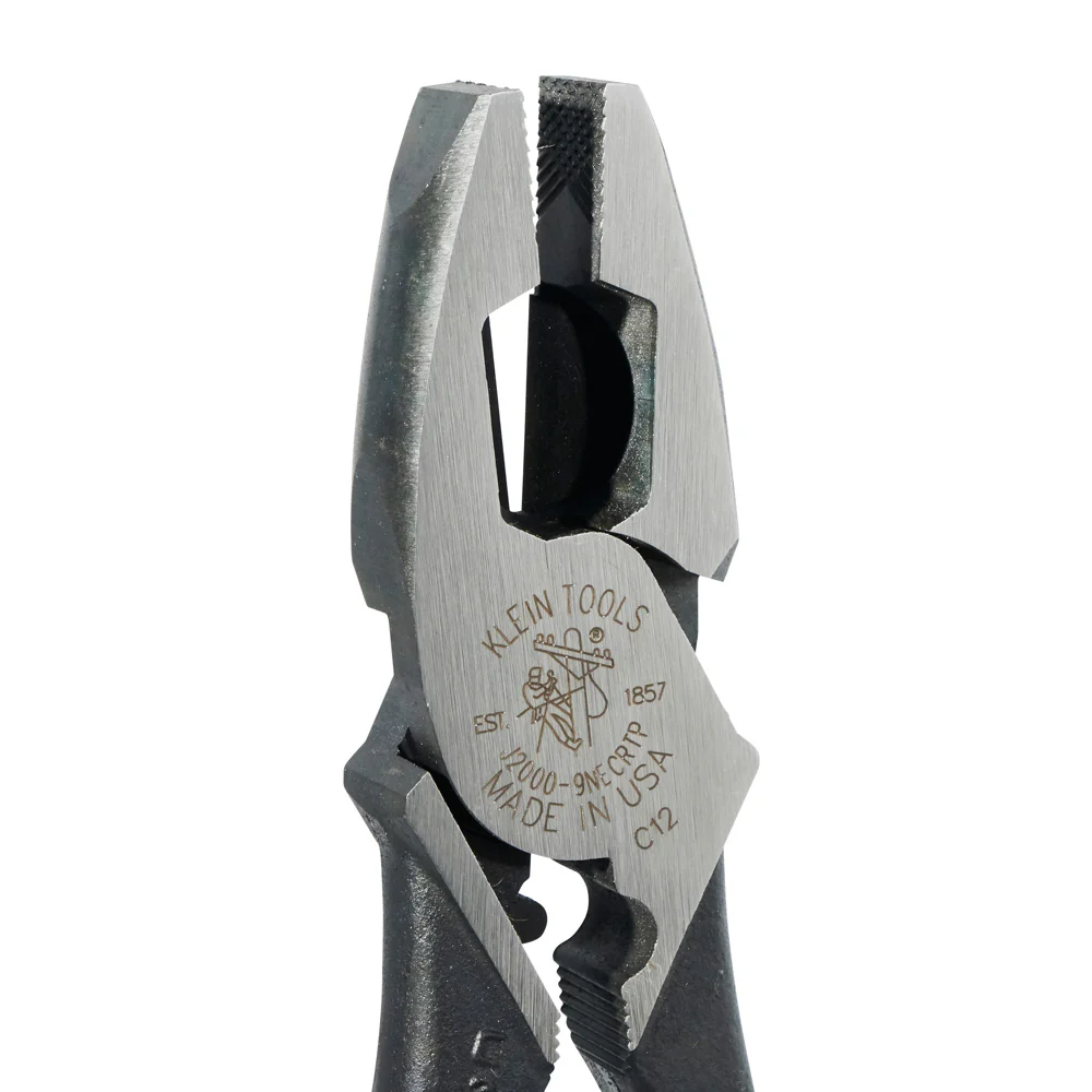 Klein J2000-9NECRTP Fish Tape Pulling/Crimping Linemans Pliers 9 in. - Image 3