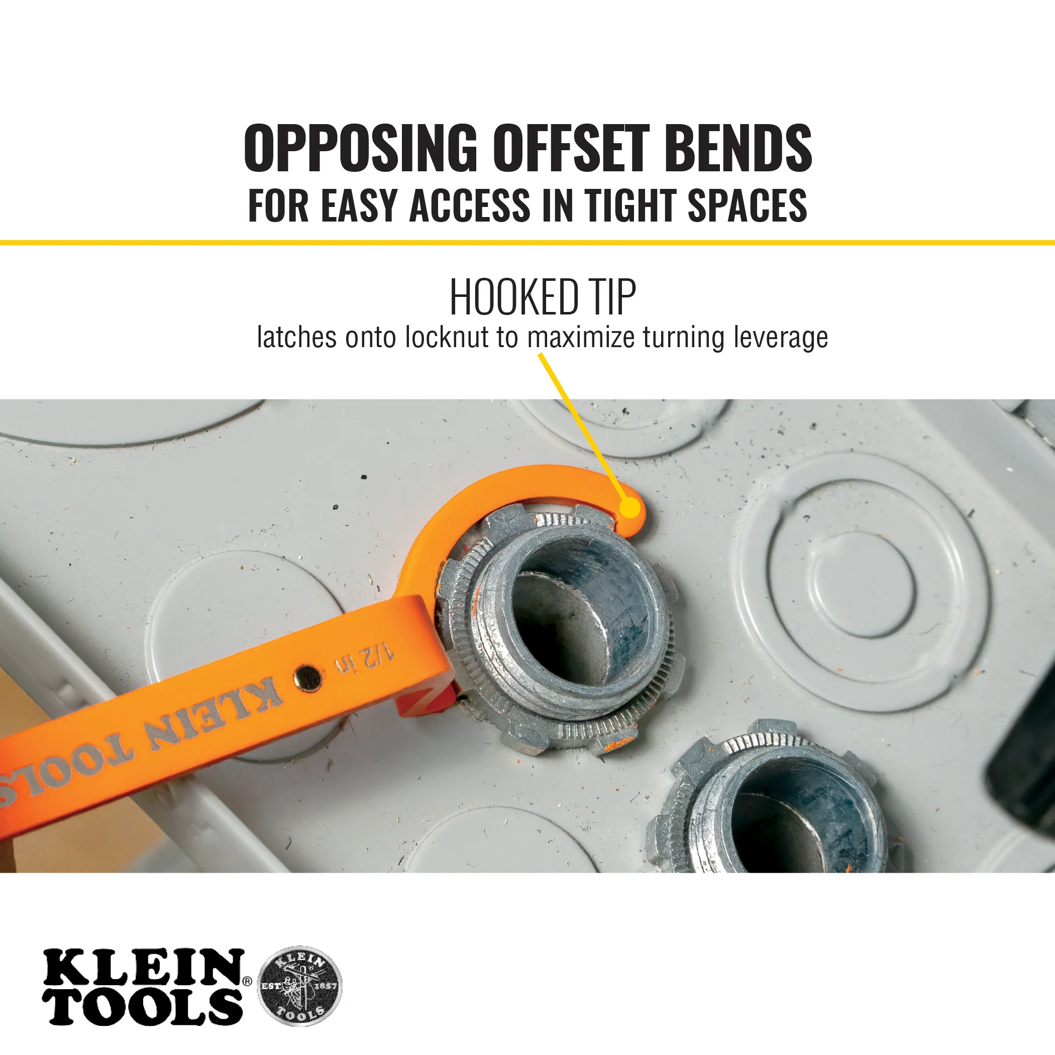 Klein 50900R Locknut Wrench Set - Image 12