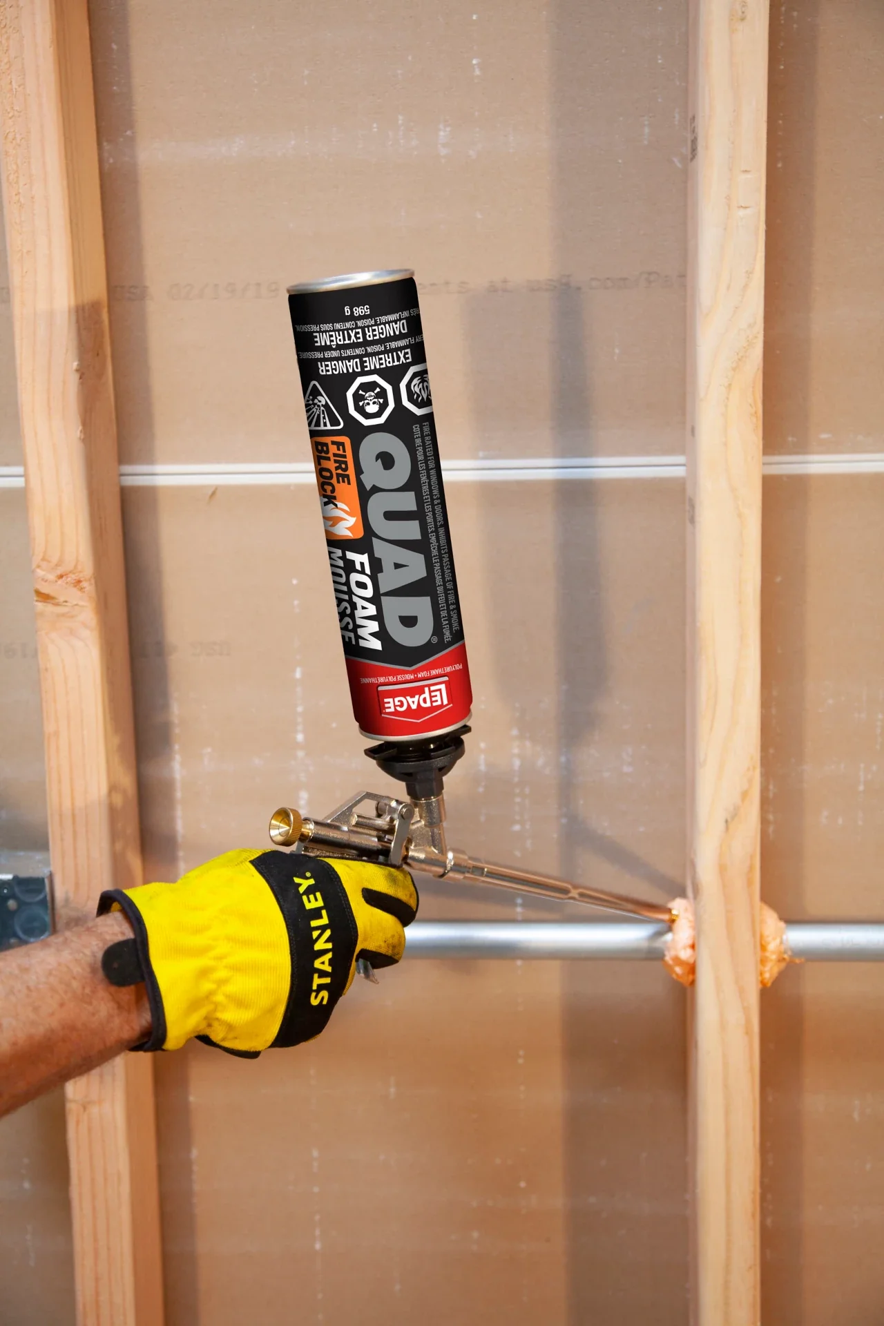 LePage 2900735 Quad Fire Block Spray Foam Insulation 598G - Image 5