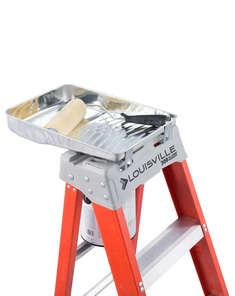 LOUISVILLE FS1512 12 ft. Fiberglass Step Ladder with 300 lb. Load Capacity Type IA Duty Rating - Image 5