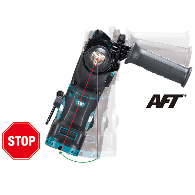 MAKITA HR001GM101 40Vmax XGT Brushless 1-1/8 in. Rotary Hammer SDS-PLUS with AWS Kit (4.0Ah x1) - Image 6