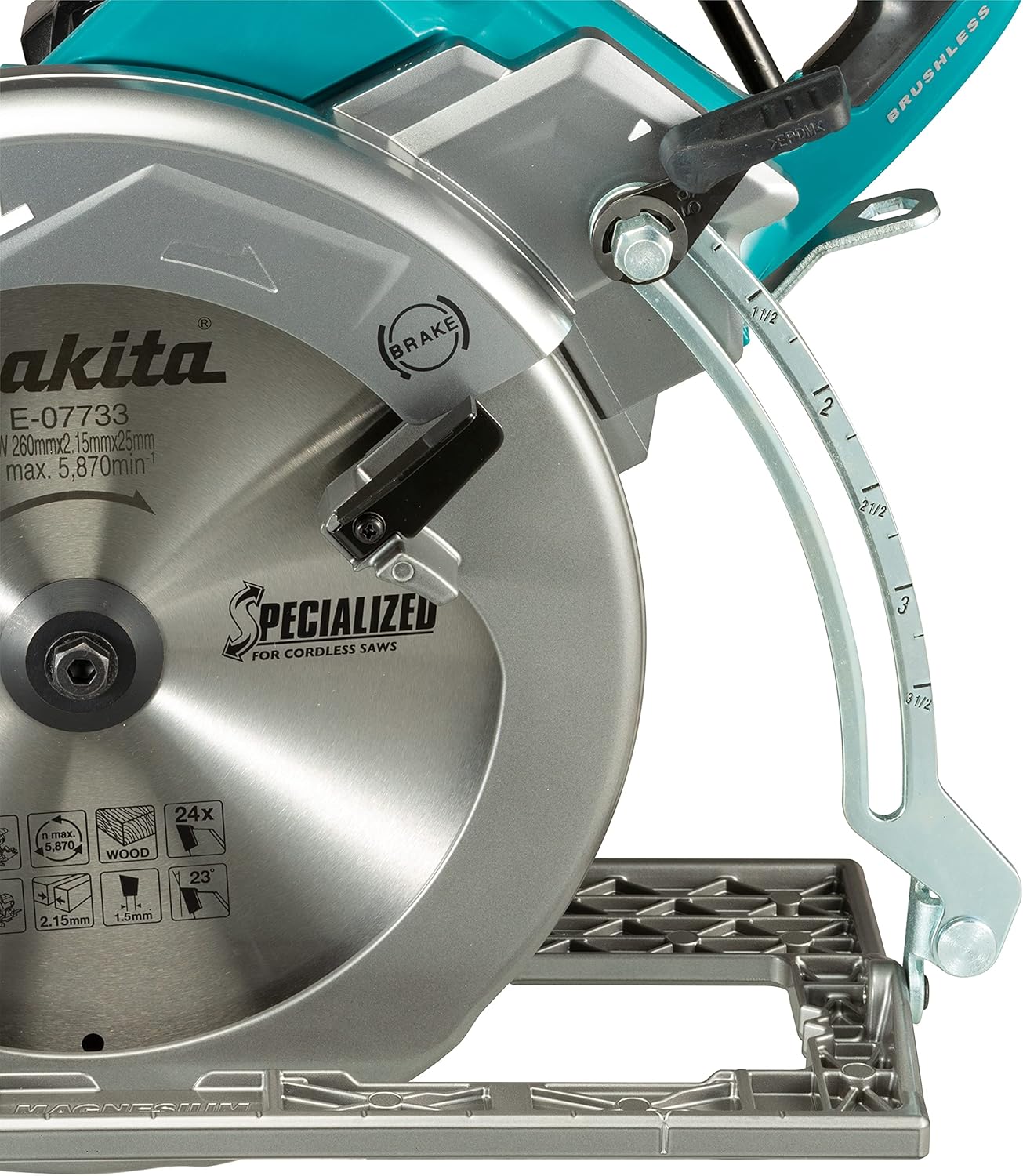 Makita RS002GZ 40Vmax XGT Brushless 10-1/4 in. Circular Saw with AWS (Tool Only) - Image 5