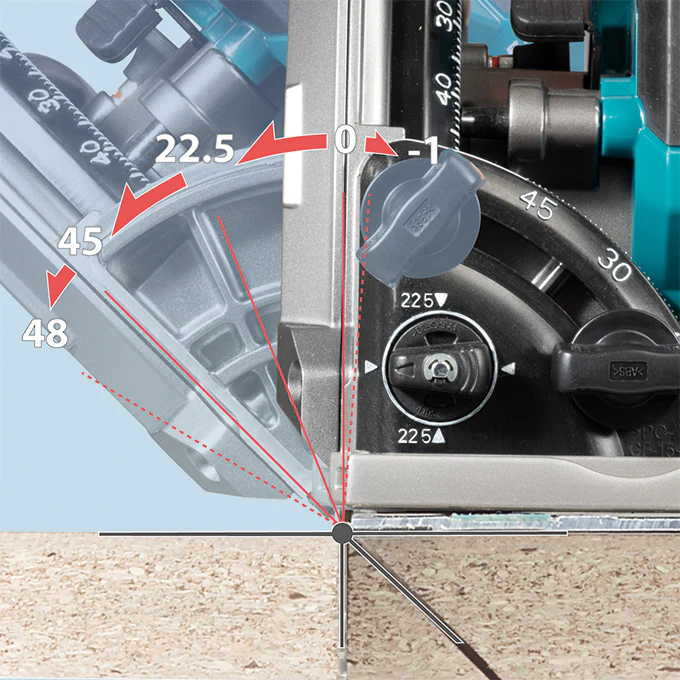 Makita SP001GZ02 40Vmax XGT Brushless Plunge Cut Circular Saw w/AWS, Tool Only - Image 3