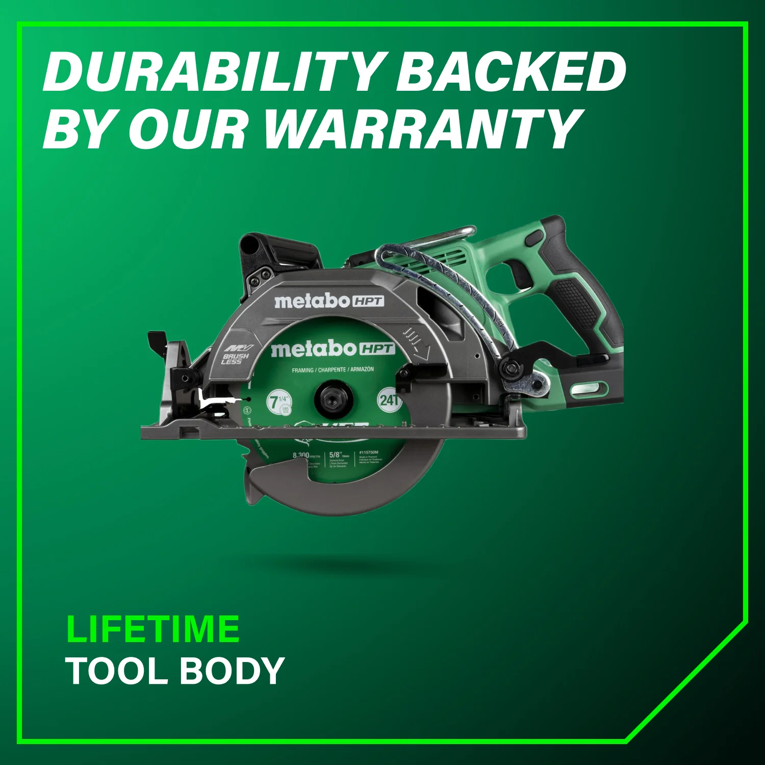 Metabo HPT C3607DWAM 36V MV Rear Handle Circular Saw 7-1/4 Inches (Tool Only) - Image 11