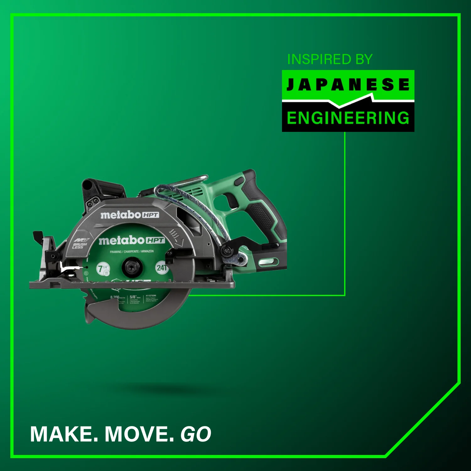 Metabo HPT C3607DWAM 36V MV Rear Handle Circular Saw 7-1/4 Inches (Tool Only) - Image 12