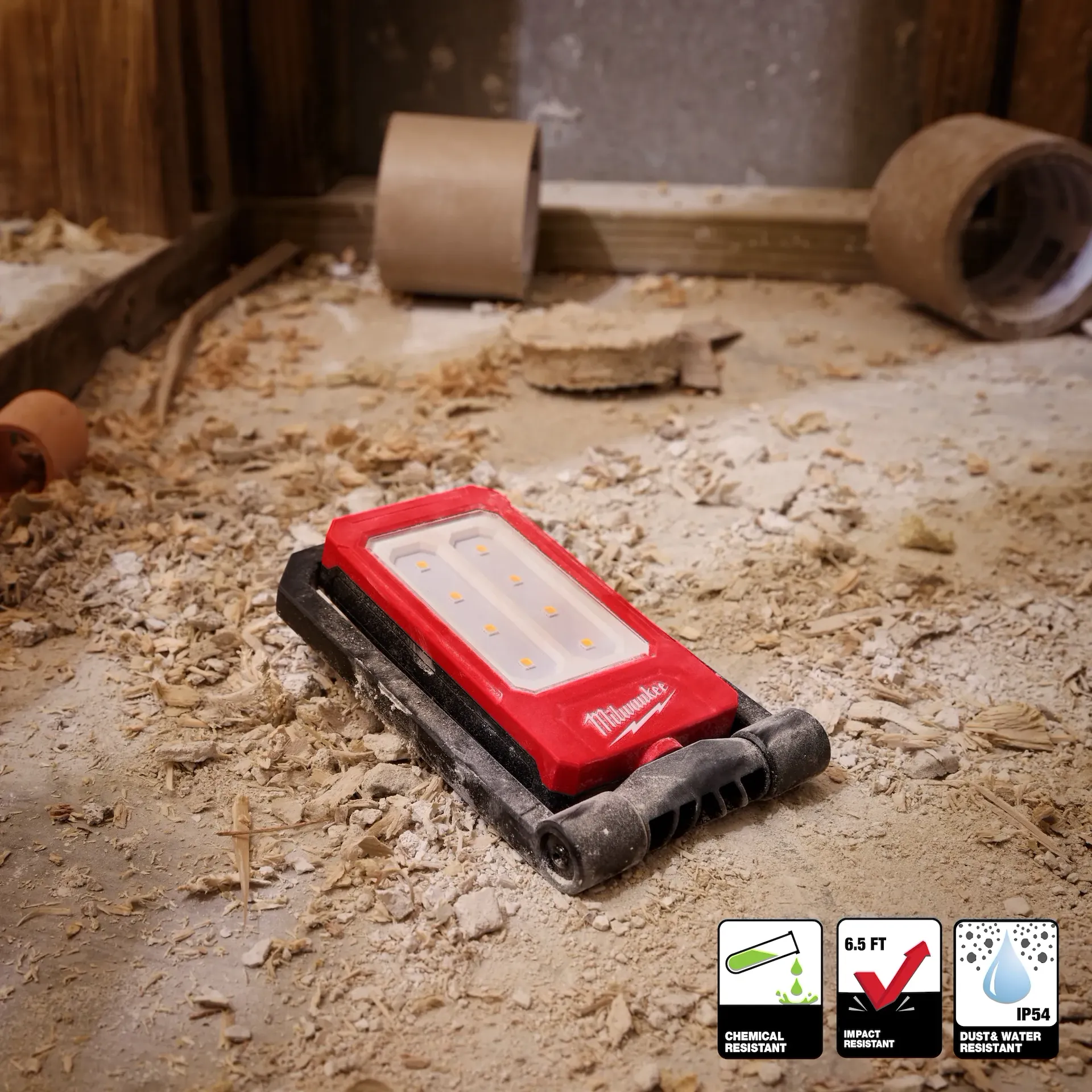 Milwaukee 2013R LED 500 Lumens 12 hr Cordless Magnetic Task Light - Image 8