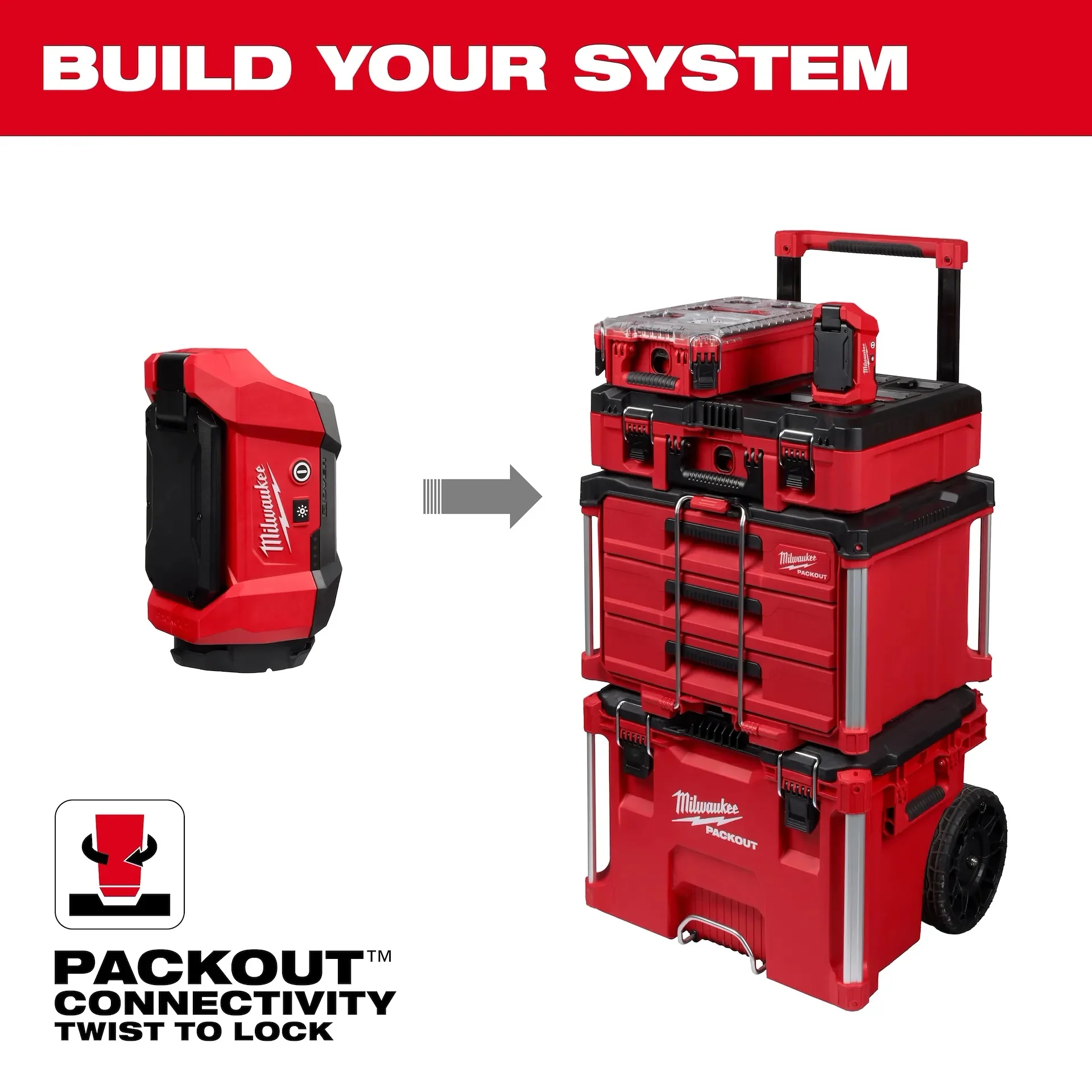 Milwaukee 2350-20 M12 Packout Flood Light Bare (1200 Lumens) - Image 10