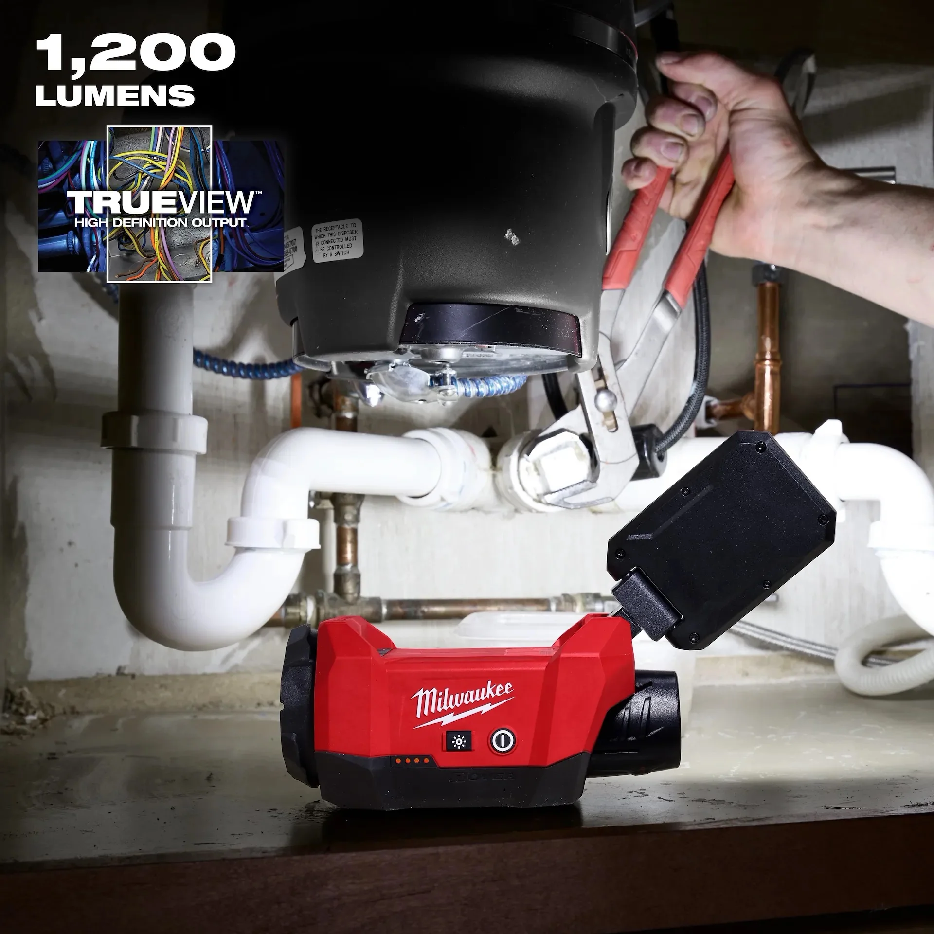 Milwaukee 2350-20 M12 Packout Flood Light Bare (1200 Lumens) - Image 5
