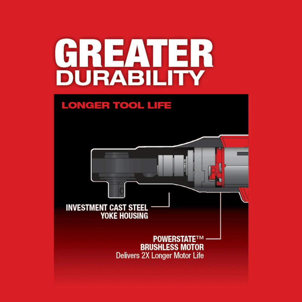 MILWAUKEE 2557-20 3/8 in. M12 RATCHET (Tool Only) - Image 6