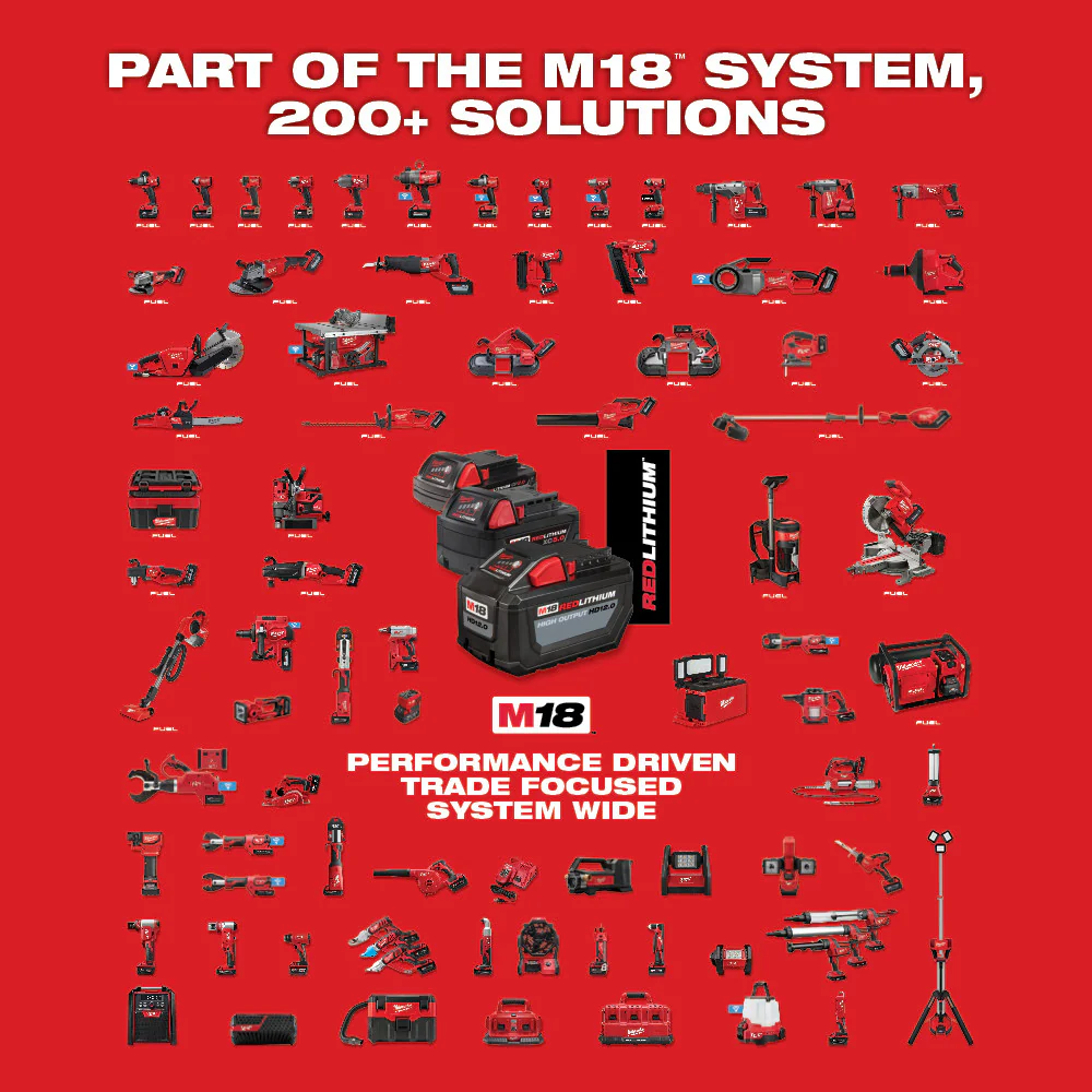 MILWAUKEE 2888-20 M18 FUEL VS, BRAKING GRINDER, PADDLE BARE 5 Inches - Image 8