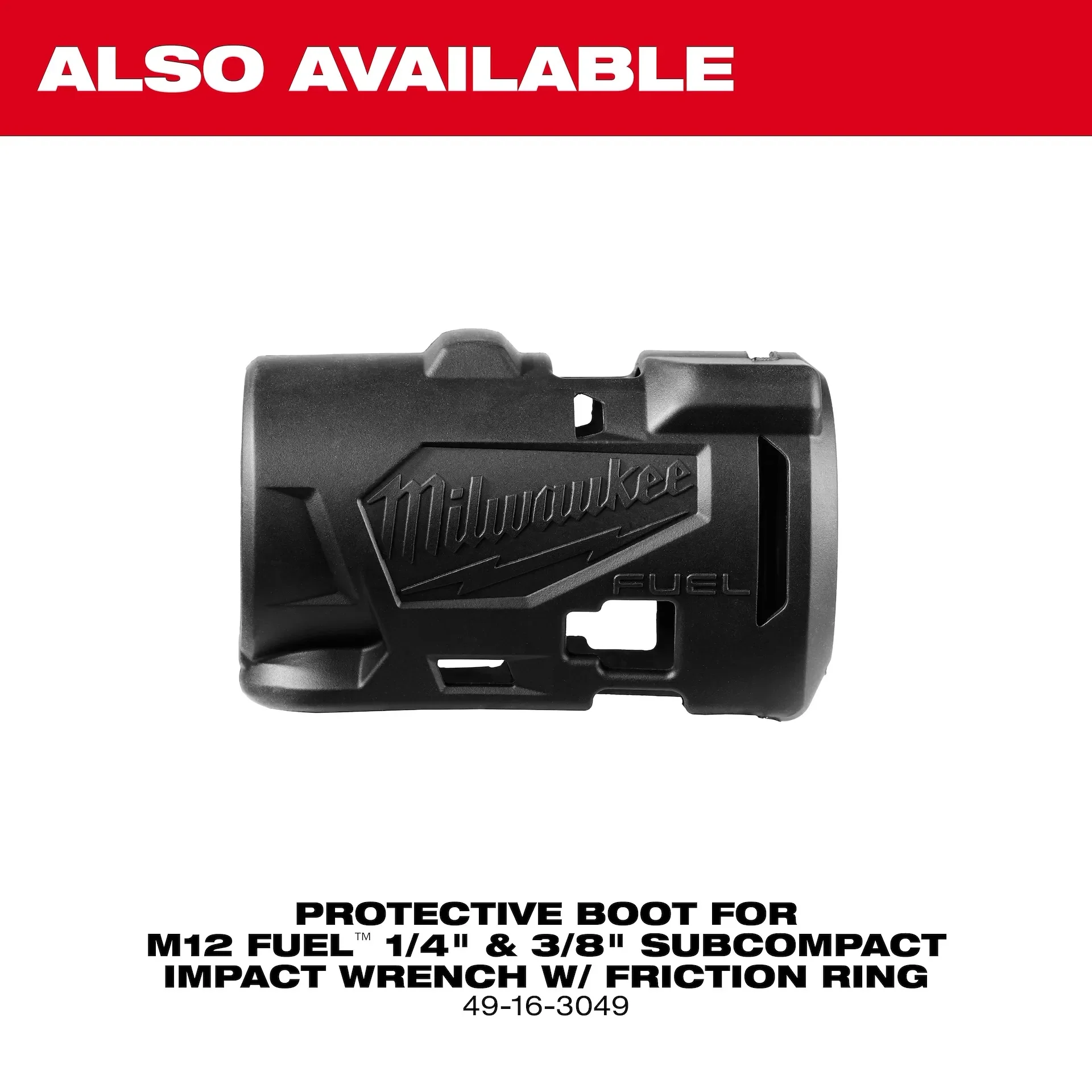 Milwaukee 3049-20 M12 FUEL 3/8in Sub-Compact Impact Wrench with Friction Ring (Tool Only) - Image 9